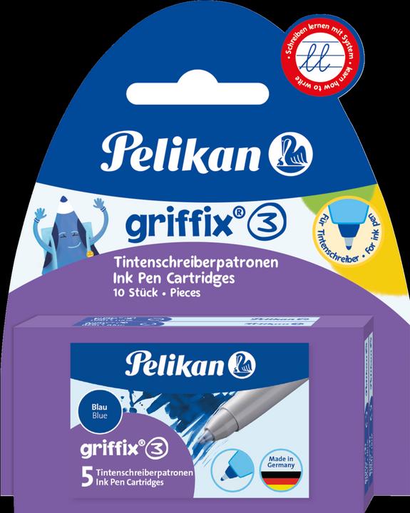 Produktbild Pelikan Tintenpatrone Griffix Königsblau, 2 x 5 Stk. (Tintenfass, Königsblau)