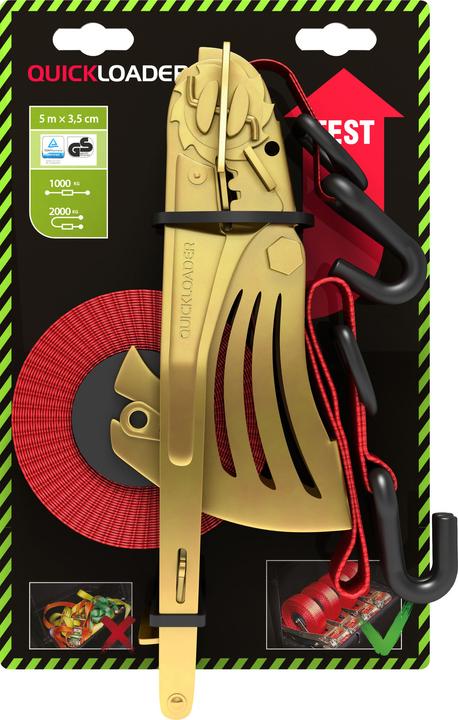 Actual product image Kerbl Quickloader automatic lashing strap