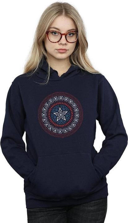 Produktbild Captain America Ornamental Shield Kapuzenpullover (XL)