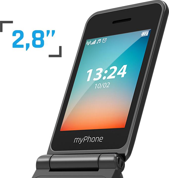 Image du produit Myphone FLIP LTE czarny (2.80", 1.30 Mpx, 4G)