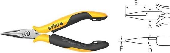 Produktbild Wiha ESD Flachrundzange Gerade 120 (120 mm)