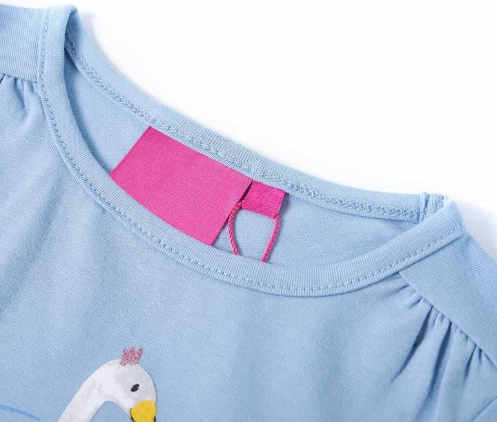 Produktbild VidaXL Kinder-Langarmshirt Hellblau 92,Material: 95 % Baumwolle. 5 (92)