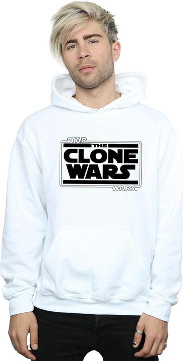 Actual product image Star Wars Mens Clone Wars Logo Hoodie (L)