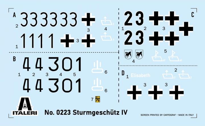 Nährwerte und Zutaten 1:35 Dt. Sd.Kfz.167 Sturmgeschütz IV