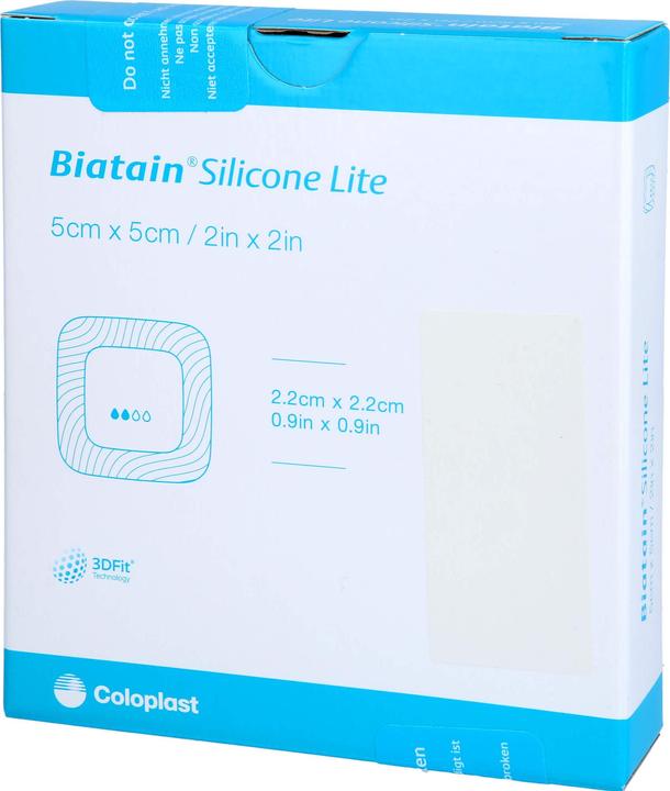 Produktbild Coloplast Biatain Silicone Lite Schaumverband 5x5cm, 5 St VER