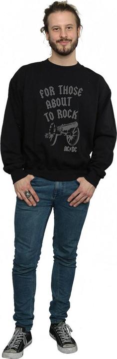 Produktbild AC/DC Mens For Those About To Rock Cannon Sweatshirt aus Baumwolle (XL)