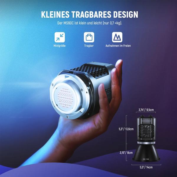 Image du produit Neewer Éclairage continu MS60C Éclairage photo-vidéo LED RGB (Lumière vidéo)