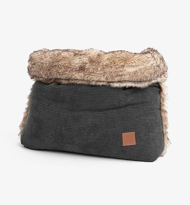 Produktbild Pet & Co. Kuschelsack Snuggle Cord Charcoal S (Hund, Katze)