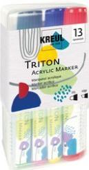Immagine prodotto Solo Goya Marcatore a vernice acrilica Triton (Verde foglia, Cremisi, Rosso viola, Oro, Bianco, Azzurro, Arancione vero, Blu cobalto, Nero, Zirt, Ossido marrone scuro, 15 mm, 9 x)