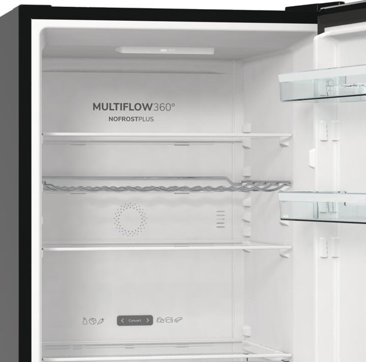 Actual product image Gorenje Kühl-Gefrierkombi NK79B0DBK bk B (Speditionsversand) (326 l)