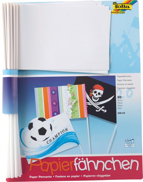 Actual product image Folia Flag on stick, rectangle