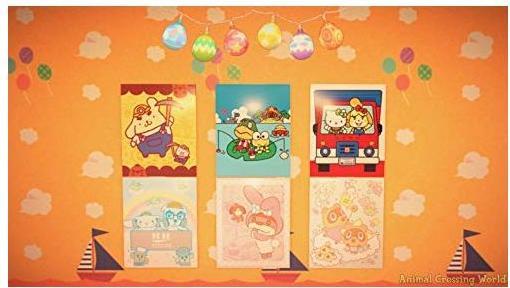 Actual product image Nintendo amiibo cards 6 pcs. Animal Crossing New Leaf + Sanrio (Wii U, Switch, 3DS)