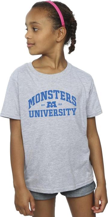 Actual product image Disney Girls Monsters University Logo Cotton T-Shirt (152, 158)