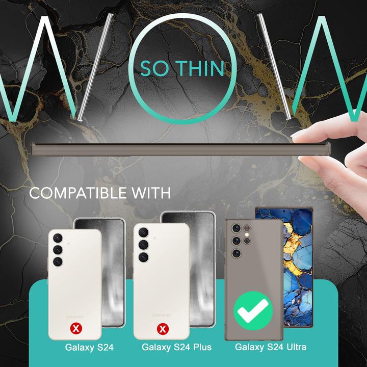 Actual product image Nalia Extremely Thin 0.3mm Matt Hardcase (Samsung Galaxy S24 Ultra)