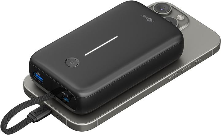 Produktbild Goobay Powerbank 20.000 mAh mit integriertem USB-C-Kabel (20000 mAh, 30 W)
