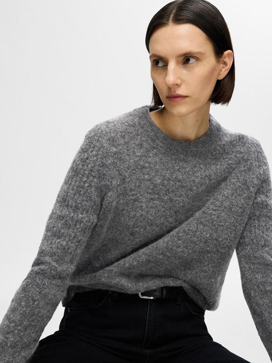 Image du produit Selected Femme Slfsia Ras Ls Knit O-Neck Noos (M)