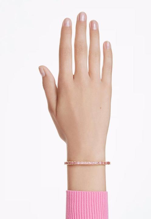 Produktbild Swarovski Matrix Armreif Baguette Schliff Rosa Gold (18.50 cm, Swarovski Metall)