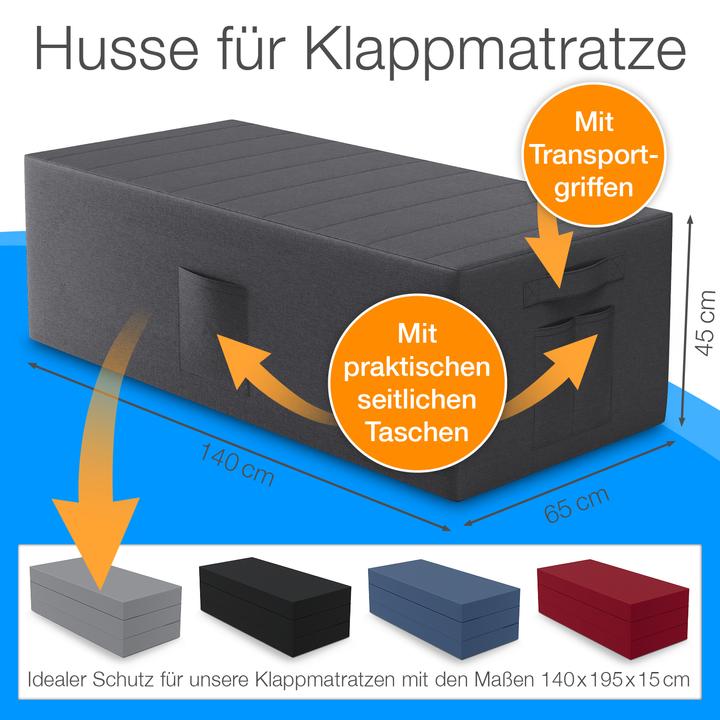 Actual product image Bestschlaf Cover for folding mattress (140 x 45 x 65 cm)
