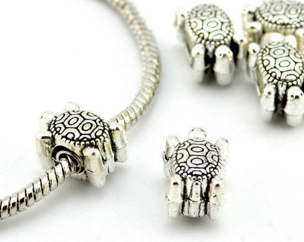 Produktbild Hermex Turtle Schildkröte Bead Perle - Silbrig (925er Silberoberfläche)