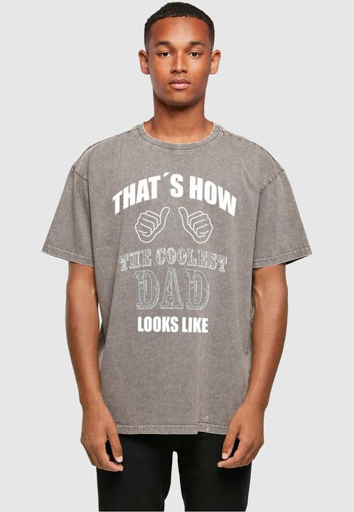 Produktbild Merchcode Coolest Dad Acid Washed Heavy Oversized Tee - 112553 (XL)
