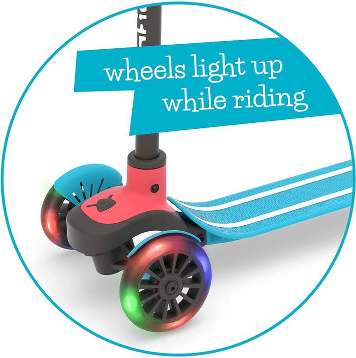 Actual product image Chillafish Scotti GLOW 3-wheel scooter with brake and LED lights