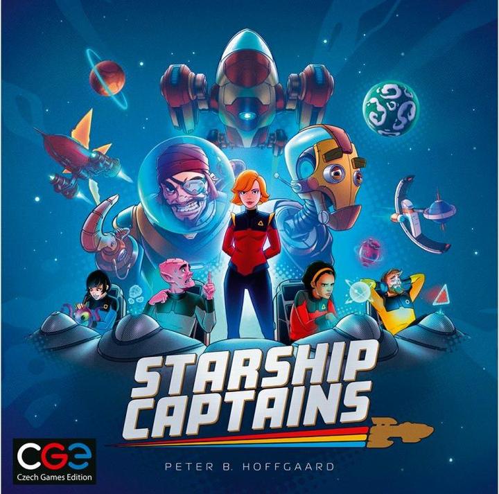 Actual product image Czech games edition Starship-Captains, board game, for 1-4 players, from 12 years (DE edition) (German)
