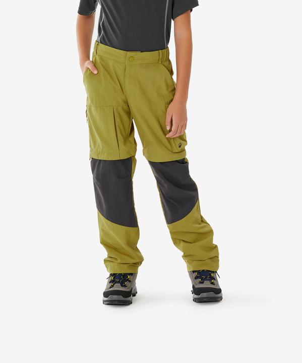 Quechua Zip-Off-Hose Kinder Gr. 123–172 Wandern - MH500 khaki