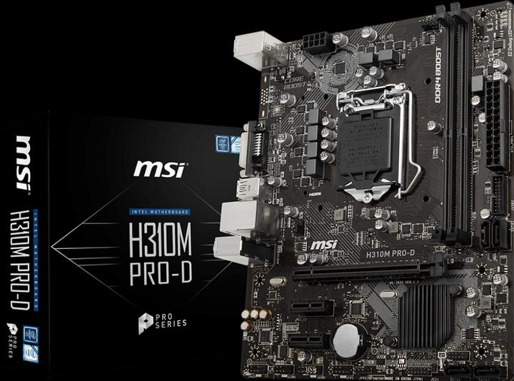 Produktbild MSI H310M Pro-D (LGA 1151, Intel H310, mATX)