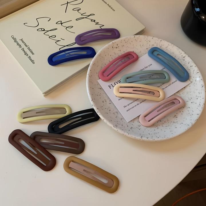 Actual product image Activity Board 20 pieces/random colour clips, matt oil sheen, cute and cool hair clips, including (20 pcs.)