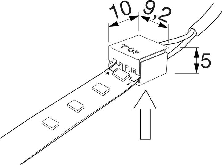 Produktbild Bilton LED-Verbindungsband zu Biltontwo - LED-Streifen mit 2 Clips 50 mm