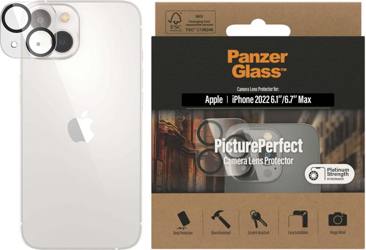 Produktbild PanzerGlass Camera Protector (1 Stück, Apple iPhone 14 Plus, Apple iPhone 14)