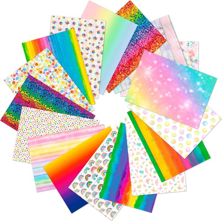 Image du produit Ursus Collection de cartons photo à motifs "Rainbow (300 g/m², 50 x)