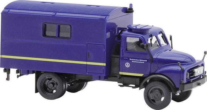 Produktbild Busch 50816 H0 Einsatzfahrzeug Modell Hanomag AL 28, 75 Jahre THW