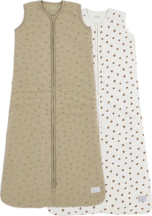Productafbeelding Meyco 2-pak slaapzak gev. z.mouw 90cm Mini Panter zand (90 cm)