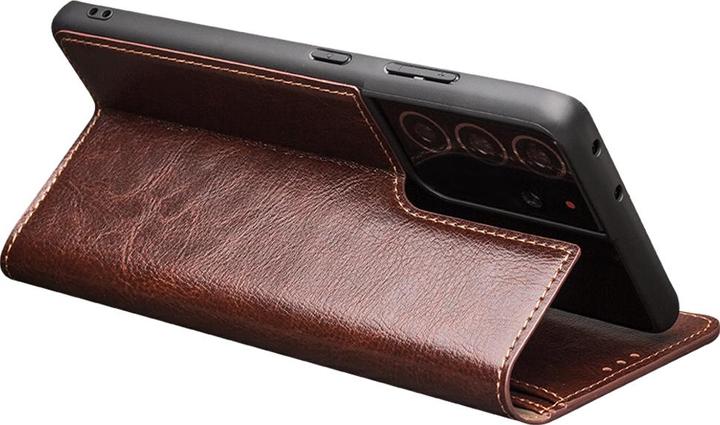 Image du produit QiAlino Fourre Flip cuir véritable (Samsung Galaxy S22 Ultra)