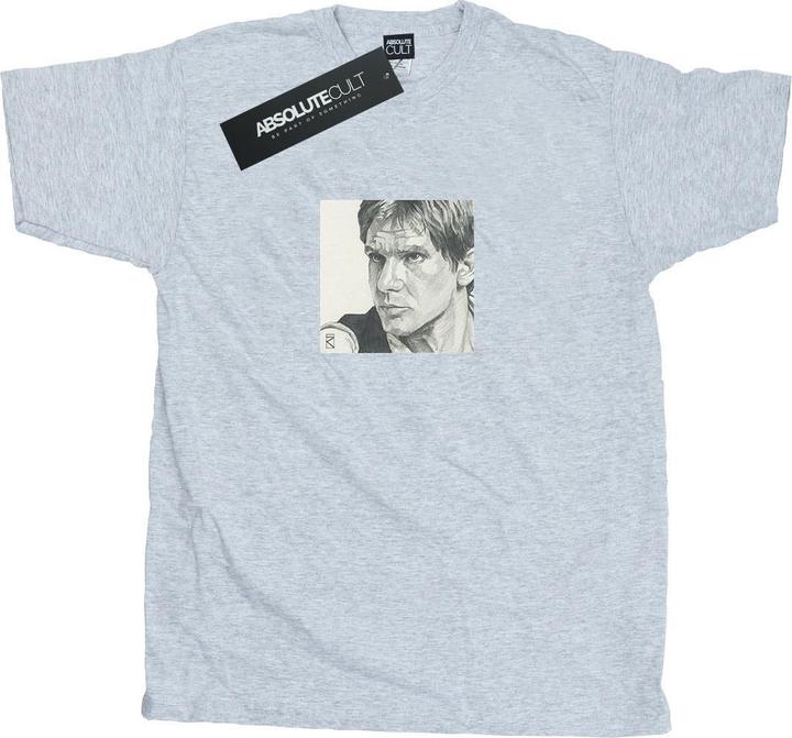 Star Wars Han Solo Drawing TShirt (M)