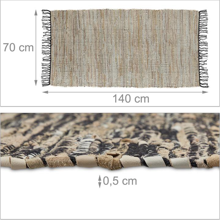 Image du produit Relaxdays Tapis tissé (70 x 140 x 0.5 cm)