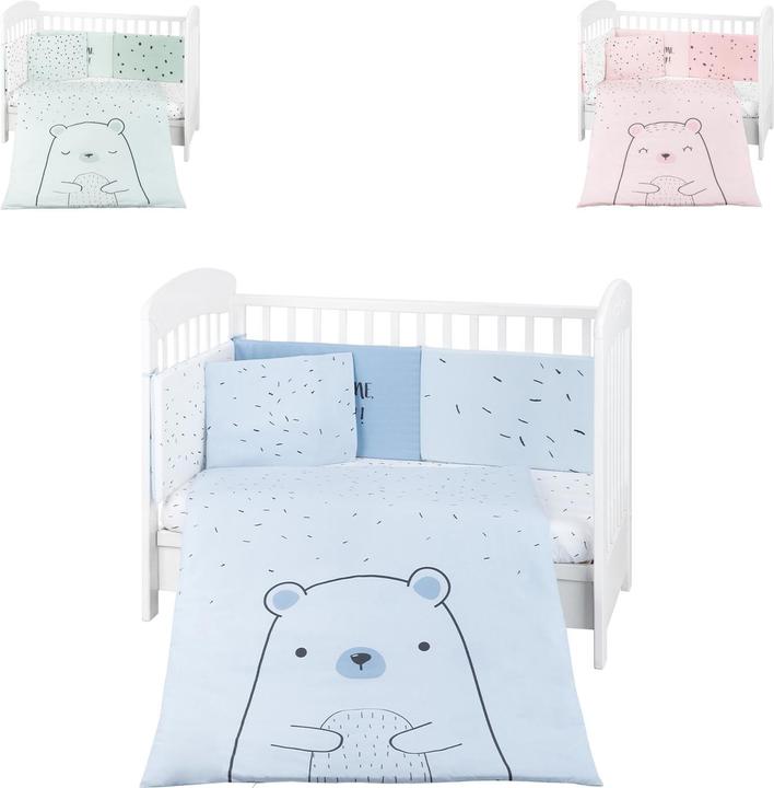 Kikkaboo Bettwäsche Bär 6-tlg. 135 x 95