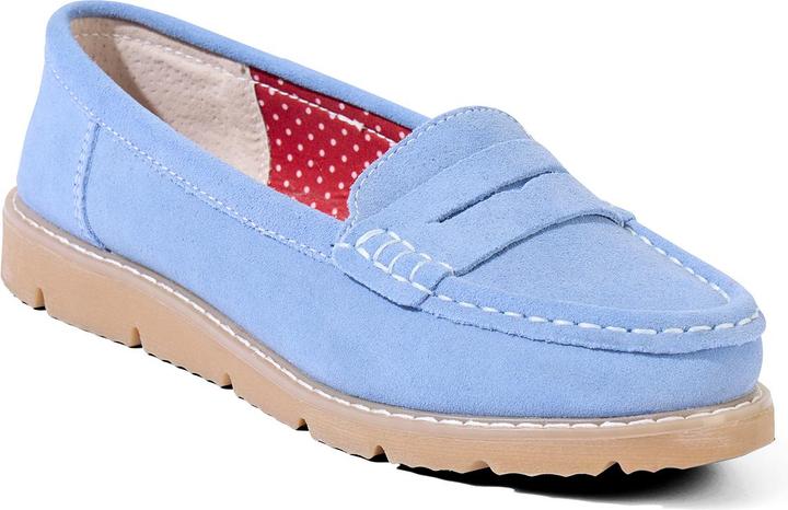 Actual product image Joe Browns Cleated Sole Suede Leather Loafers (38)