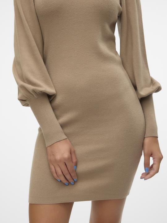 Actual product image Vero Moda VMHOLLYKARISPUFF Short dress knitted dress (L)