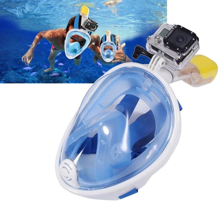 Immagine prodotto Hermex ANKI maschera snorkel L/XL per GoPro Hero 5 / Session / 4 / 3+ / 3 / 2 / 1 / Xiaomi Yi Action Cam (Eroe 3, eroe 5, Eroe 4, Eroe 10, Eroe 3+, Eroe 2)