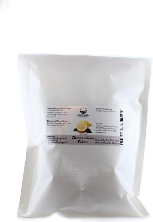 Image du produit Drogerie Abderhalden Acide citrique (1 x 250 g)