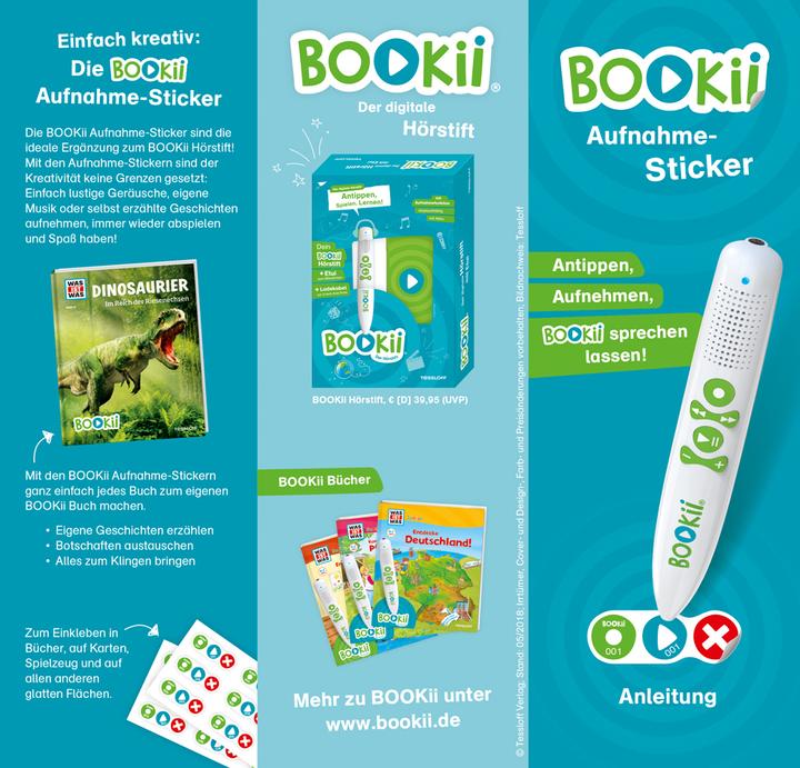 Actual product image Bookii 120 neutral stickers