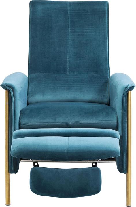 Actual product image Kare Design Relax armchair Lazy Velvet Blue