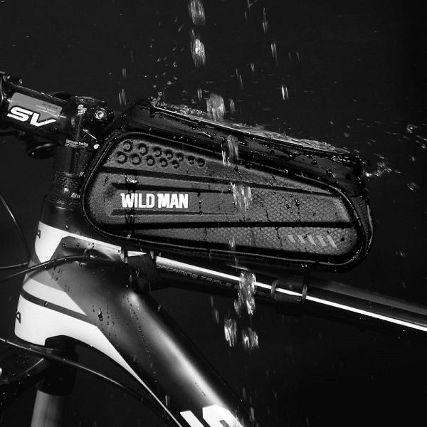 Actual product image Wildman Etui/uchwyt rowerowy L ES3 sakwa na ramę czarna/black (Luggage carrier bag)