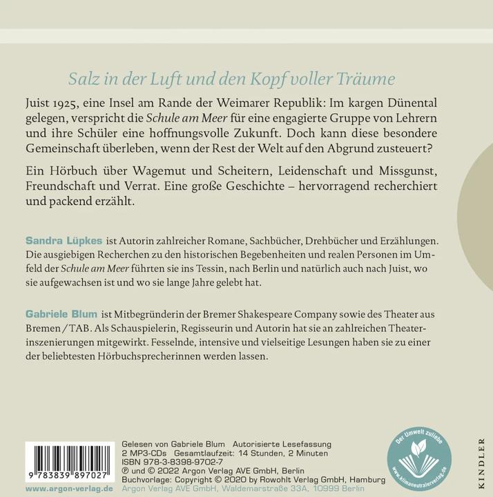 Produktbild Die Schule am Meer (Sandra Lüpkes, Gabriele Blum, Deutsch)