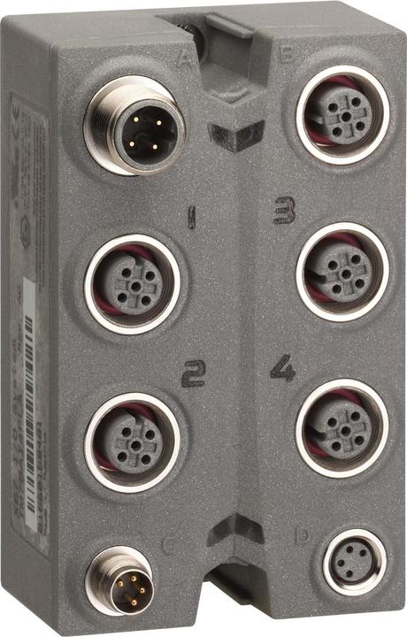 Immagine prodotto Schneider Electric Blocco di estensione, TM7, IP67, 4AI, +/-10V, connettore M12 TM7BAI4VLA