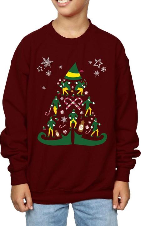 Actual product image Elf Boys Christmas Tree Sweatshirt (152, 158)