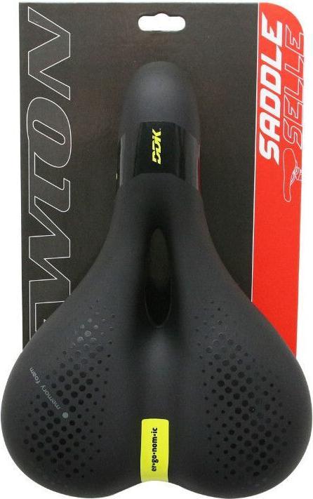Produktbild Ergonomic City-Sattel aus schwarzem Elastomer mit Formgedächtnis und zentralem Loch