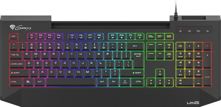 Immagine prodotto Genesis LITH 400 per giochi, retroilluminazione LED RGB, USA, nero, con cavo (Ing. Int., Cablato)